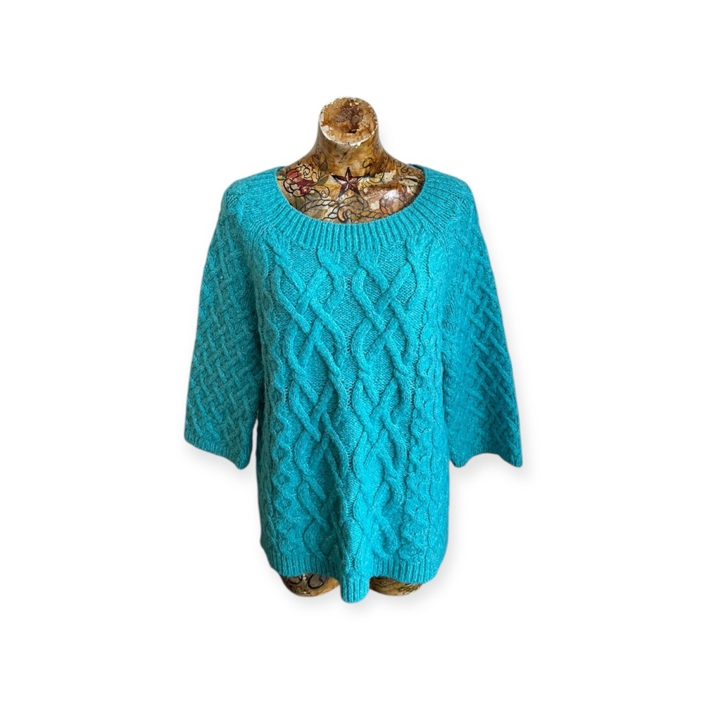 Ann Taylor LOFT Sweater knit top large 3/4 sleeves